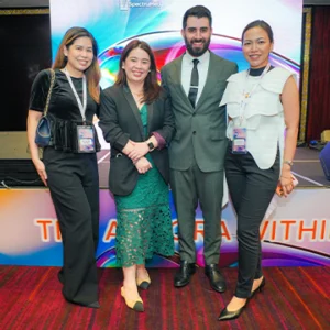 Photo of attendees during the Biosomes Event by SpectruMed.