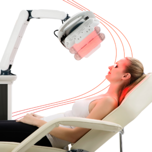 Photo of Healite II during the treatment with a model